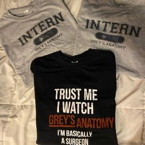lot of greys anatomy shirts